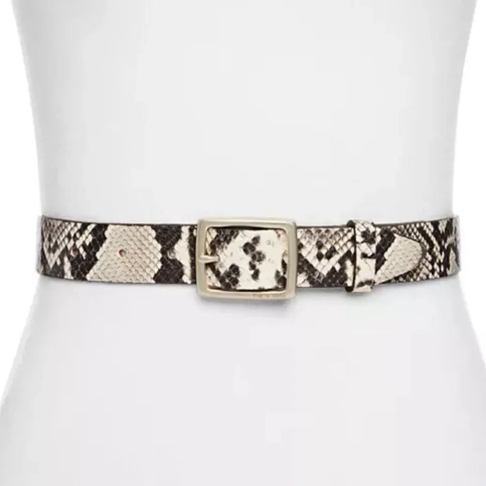 NWT Rag & Bone - Boyfriend Belt in Black/White